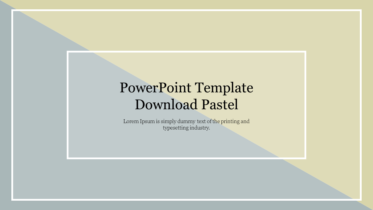 PowerPoint Template Free Download Pastel